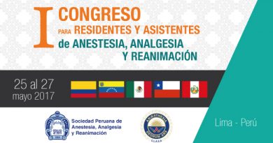 I Congreso para Residentes y Asistentes de Anestesia, y Reanimación – 25 al 27 de Mayo 2017 I Congreso para Residentes y Asistentes de Anestesia, y Reanimación – 25 al 27 de Mayo 2017