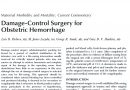 Damage-Control Surgery for Obstetric Hemorrhage