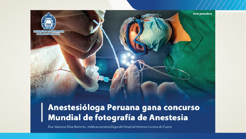 Anestesióloga Peruana gana concurso Mundial de fotografía de Anestesia