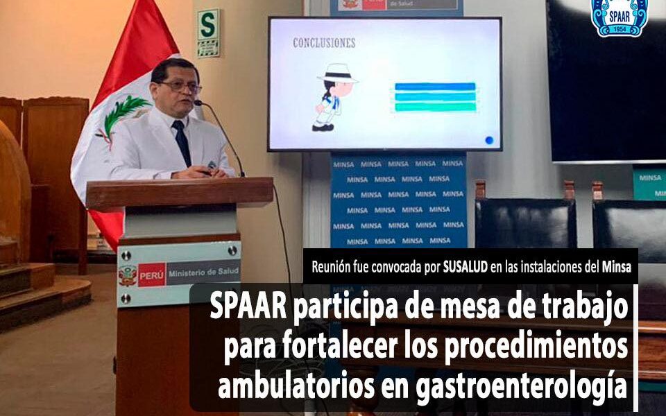 SPAAR participa de mesa de trabajo para fortalecer procedimientos ambulatorios en gastroenterología en el primer nivel de atención
